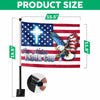 One Nation Under God Patriotic With Eagle Car Flag HO82 900962