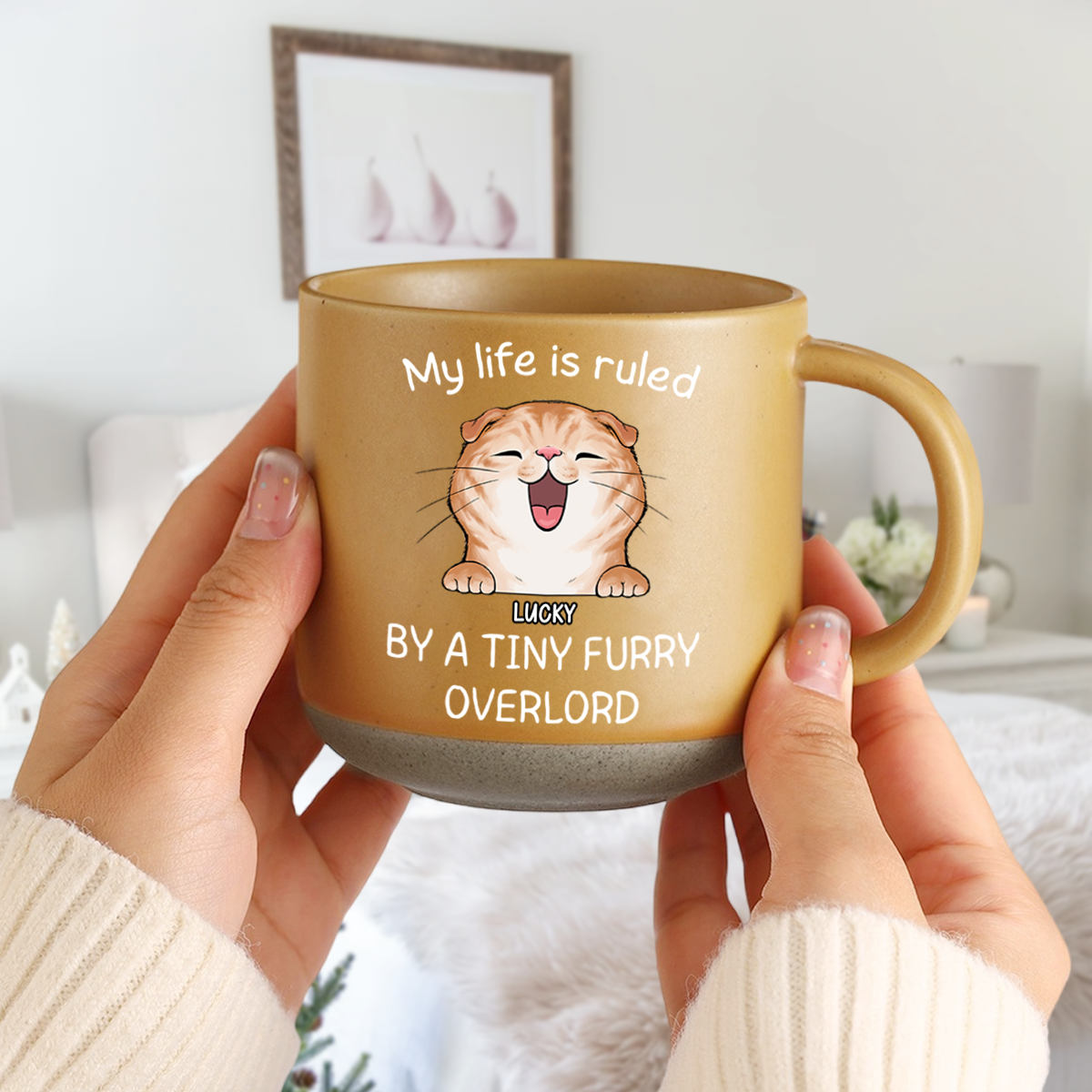 Ruled By Tiny Furry Overlords For Cat Lover Pottery Mug TH10 892093