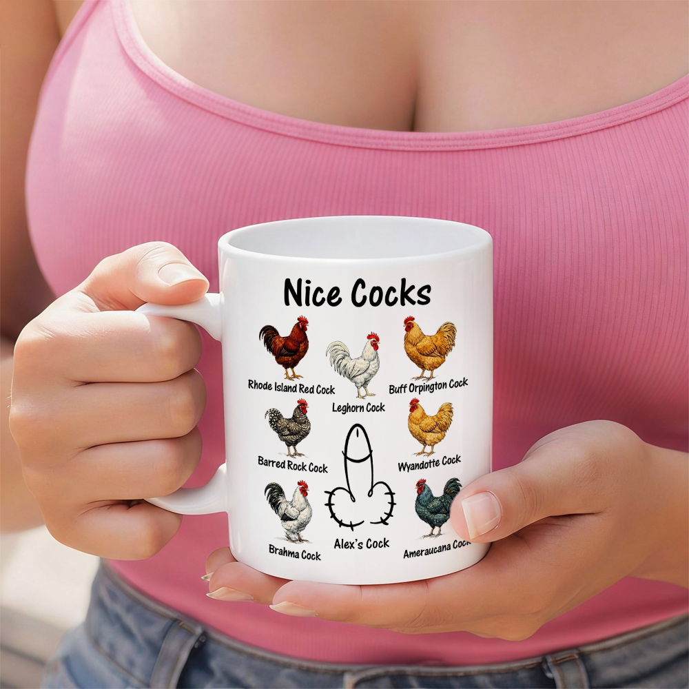 Personalized Nice Cocks Coffee Mug Naughty Valentine's Day Funny Gift for Men Husband Boyfriend CH07 899752