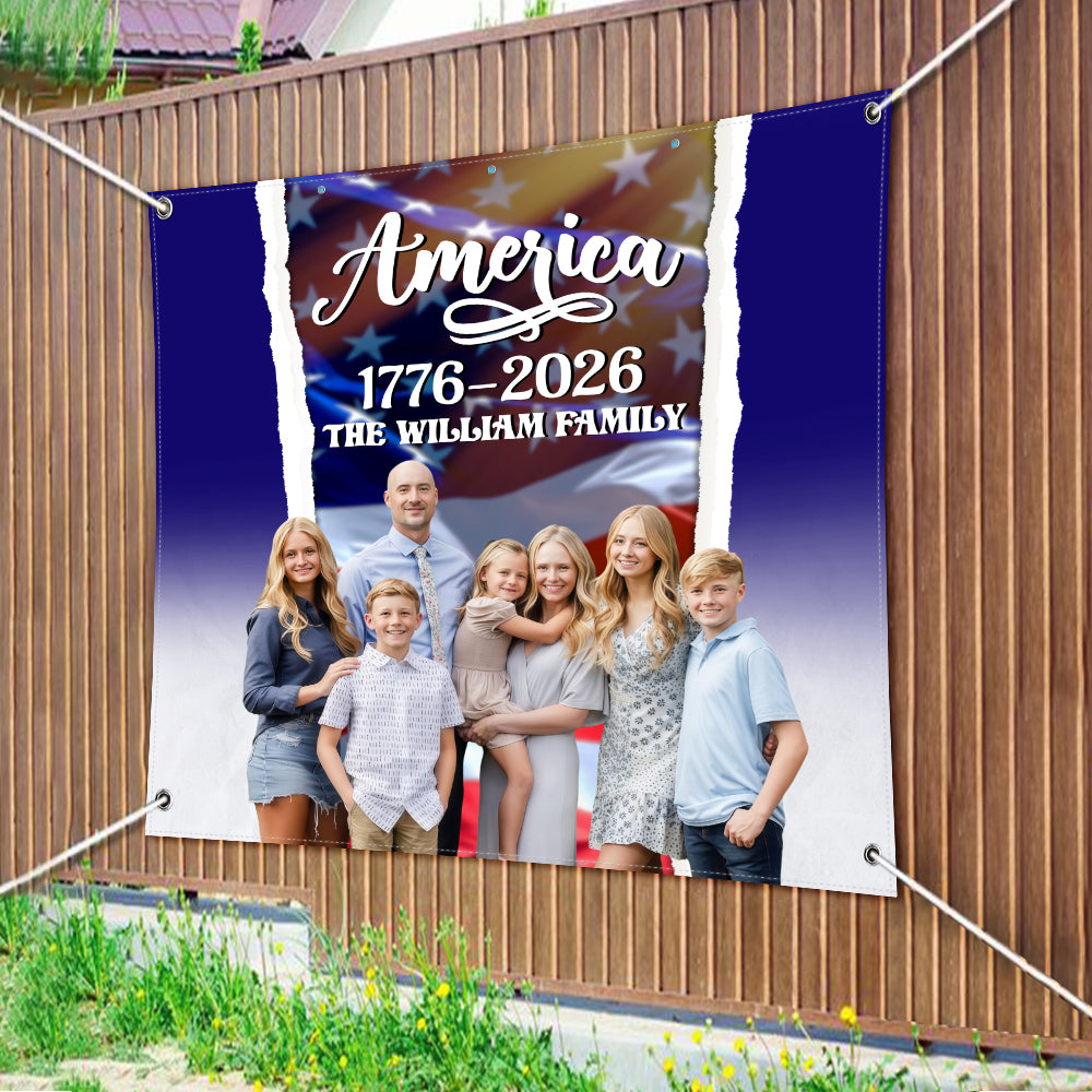 Custom Family Name America 1776 -  2026 Backdrop TH10 896571