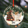 Custom Photo I Am Always With You Memorial Cat Glass Ornament HA75 897266