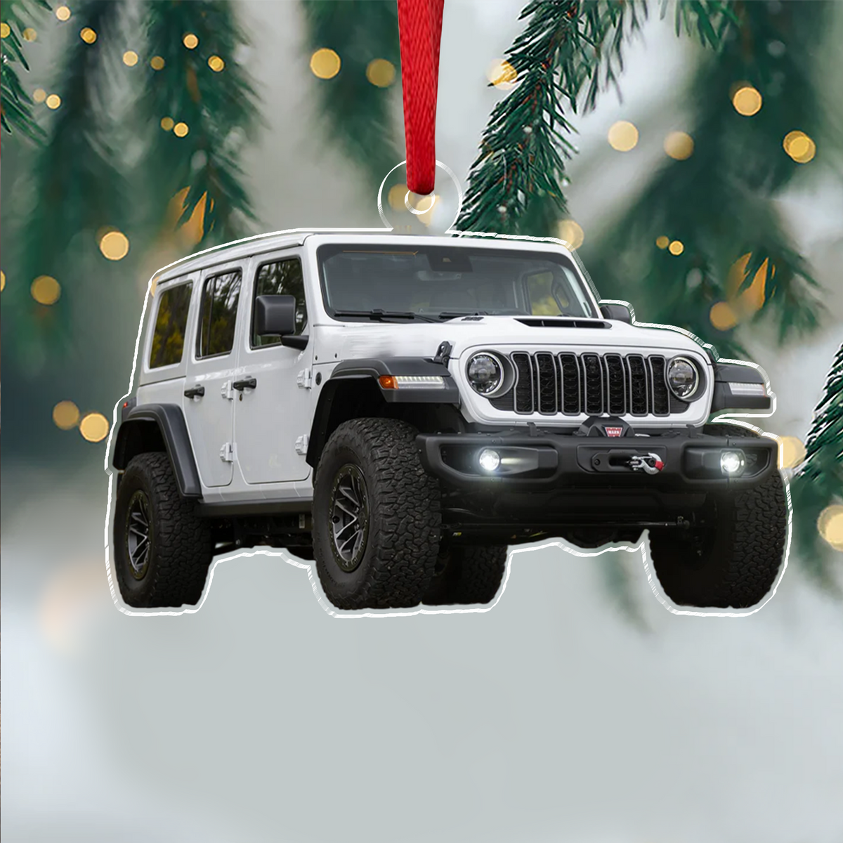 Custom Photo Jeep Car Acrylic Ornament For Christmas TH10 171281