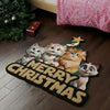 Custom 3D Cute Cat Merry Christmas Personalized Custom Shape Faux Cashmere Rug HA75 898476