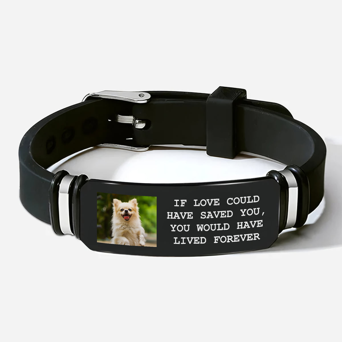 Custom Photo Forever In My Heart Memorial Personalized Wristband Bracelet HA75 922018