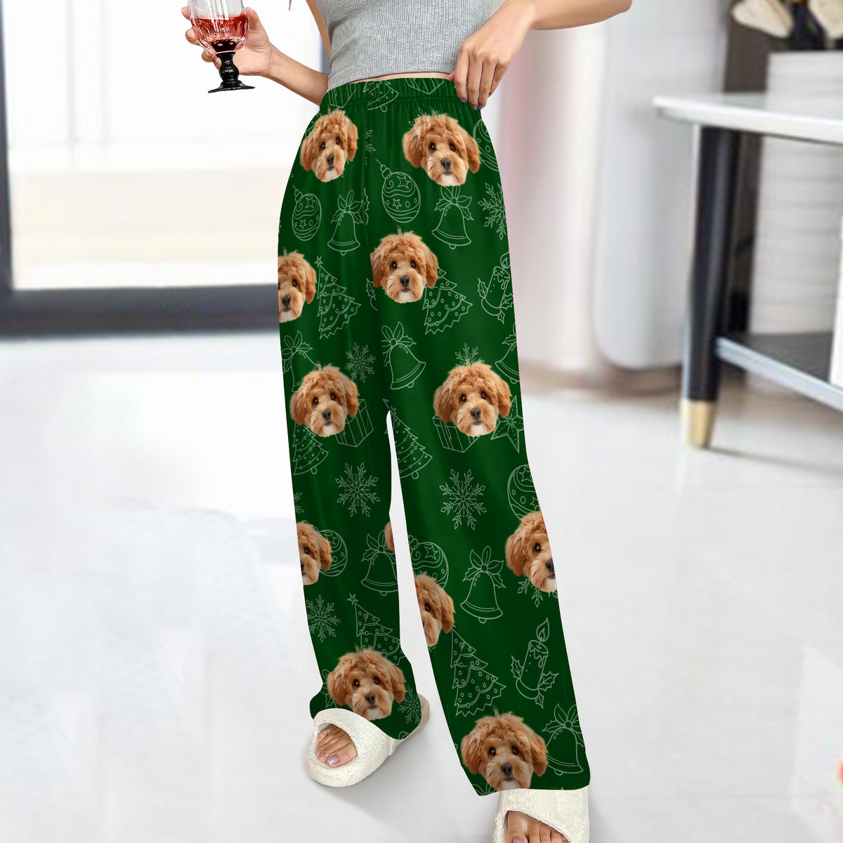 Custom Dog Photo Christmas Pajamas Christmas Gift For Pet Lovers CH07 896130