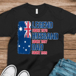 Legend, Husband, Dad And Grandpa - AUS Flag Version - Personalized Shirt TH10 894173