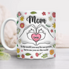 Custom Name Mom's Heart Hand 3D Effect Mug Gift For Mother's Day CH07 910682