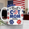 Best Dog Mom Dad Ever - Dog & Cat Personalized Custom 3D Inflated Effect Printed Mug HA75 920328