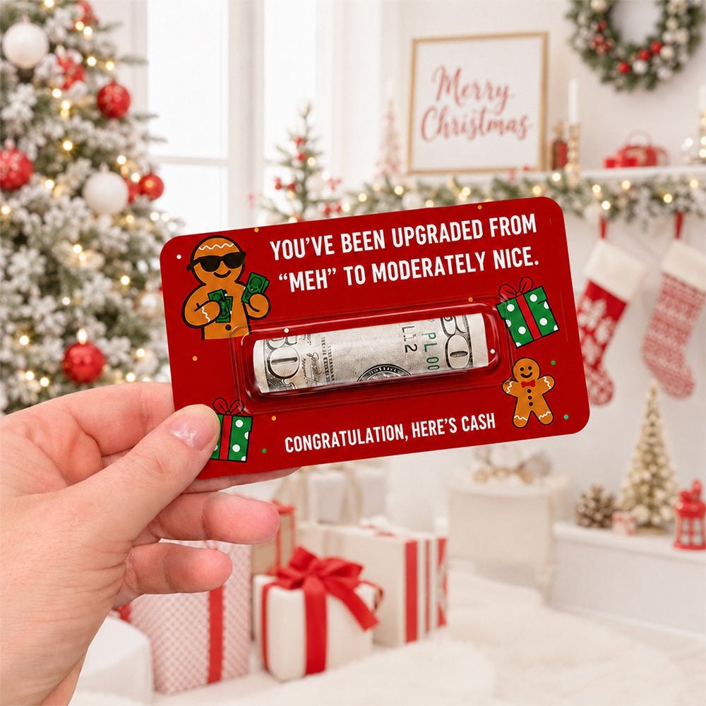Personalized Reindeer Approved Financial Assistance Funny Christmas Money Holder Card LM32 669729