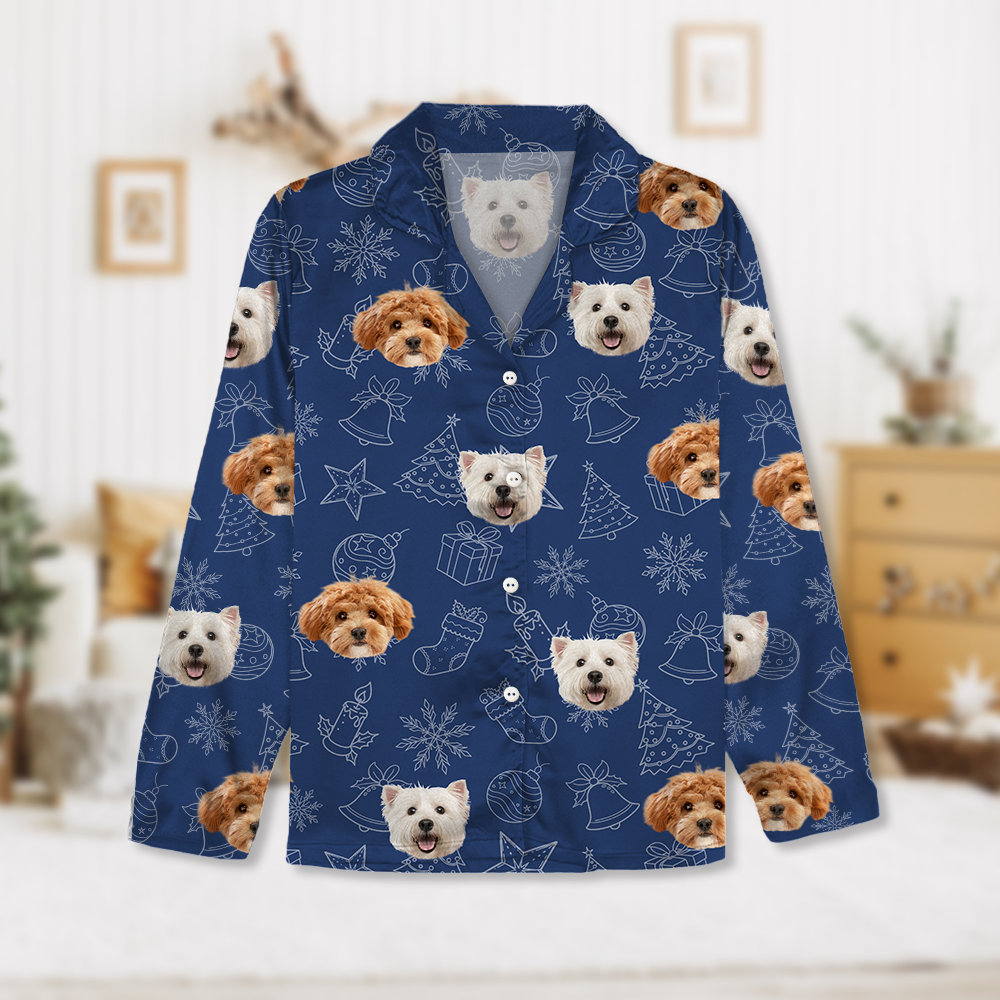 Custom Dog Photo Christmas Pajamas Christmas Gift For Pet Lovers CH07 896130
