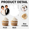 Custom Photo Look Who's Getting Married Cupcake Topper TH10 170575