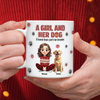 Personalized A Girl And Her Dog Version 3D Inflated Effect Mug HA75 898070