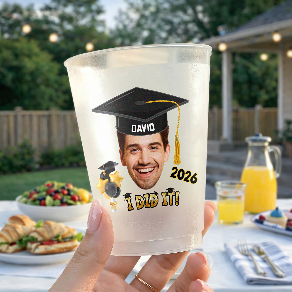 Custom Photo I Did It Class Of 2026 Graduation Cups For Party CH07 911220