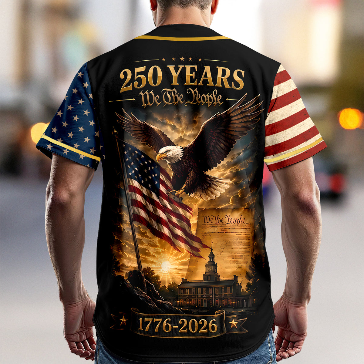 We The People 250th Anniversary Baseball Jersey Shirt CH07 911816