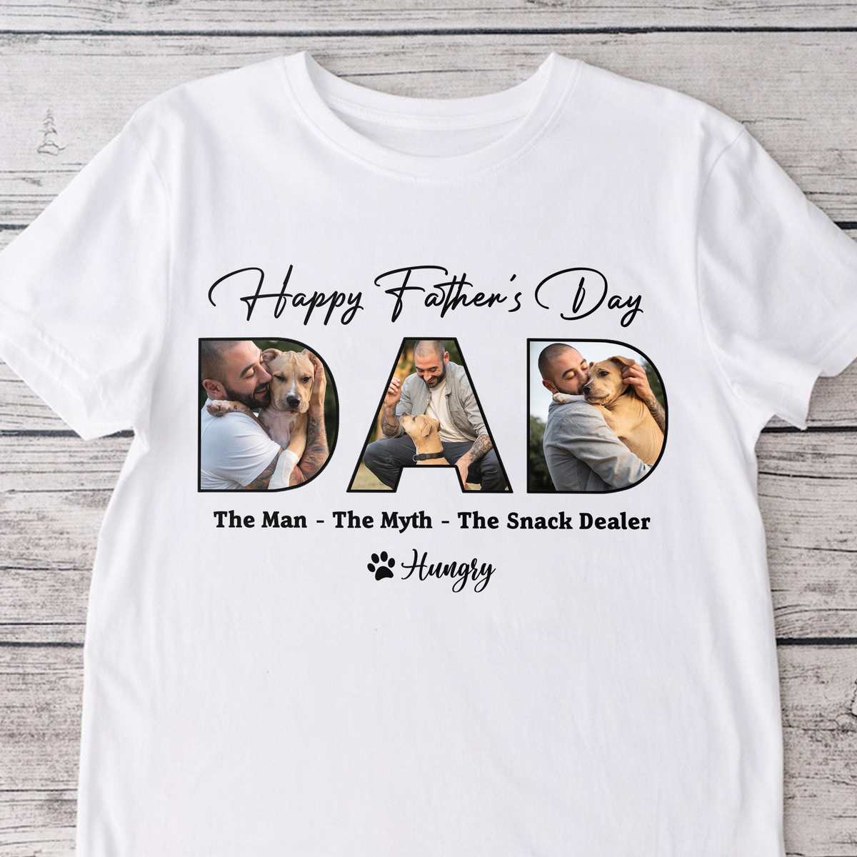 Custom Photo Happy Father's Day - The Man The Myth The Snack Dealer Dad Shirt HA75 892446