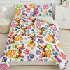 Custom Pet Photo With Paw And Bones Pattern - Personalized Quilt Bedding Set TH10 896643