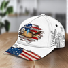 Personalized God Bless America Bald Eagle USA Flag Classic Cap CH07 911248