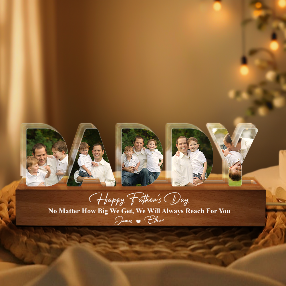 Custom Photo No Matter How Big We Get, We Will Always Reach For You LED Night Light HO82 893976