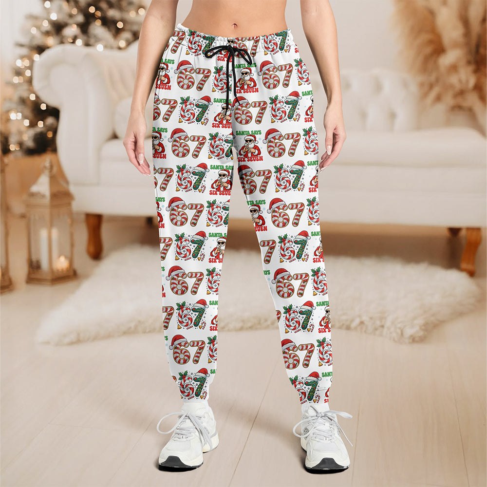Santa Says Six Seven - 67 Meme Christmas Gift Sweatpants HA75 898434