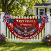 Personalized 250 Years Of Freedom Non-Pleated Fan Flag USA 1776-2026 Patriotic Flag, Fourth Of July Outdoor Decor LM32 669291