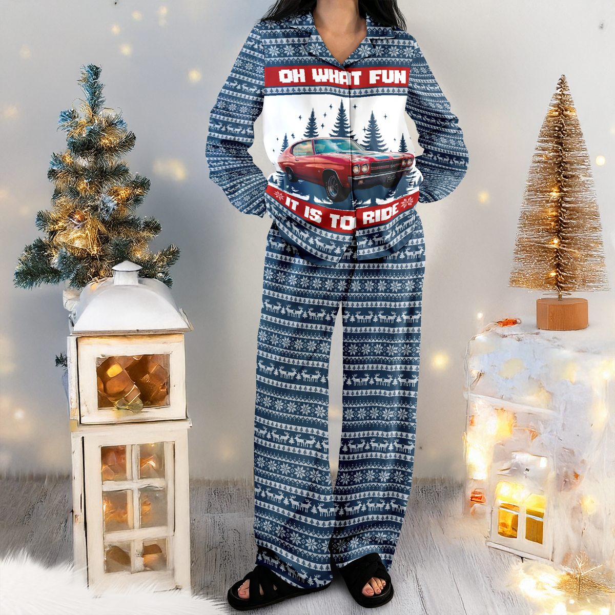 Custom Car Photo Oh What Fun It Is To Ride Pajamas TH10 896017