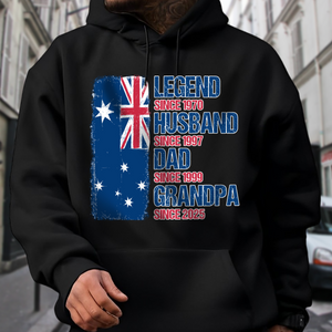 Legend, Husband, Dad And Grandpa - AUS Flag Version - Personalized Shirt TH10 894173