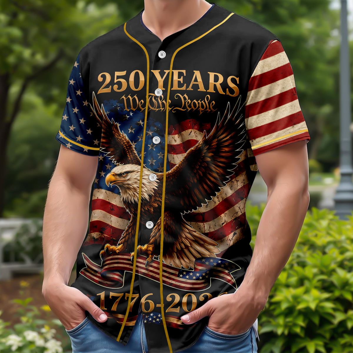 We The People 250th Anniversary Baseball Jersey Shirt CH07 911816