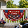 Personalized 250 Years Of Freedom Non-Pleated Fan Flag USA 1776-2026 Patriotic Flag, Fourth Of July Outdoor Decor LM32 669291