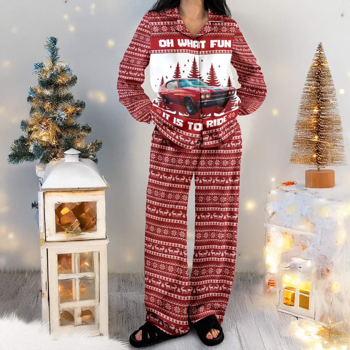 Custom Car Photo Oh What Fun It Is To Ride Pajamas TH10 896017