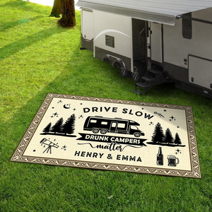 Making Memories One Campsite At A Time Personalized Patio Rug TH10 894241