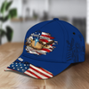 Personalized God Bless America Bald Eagle USA Flag Classic Cap CH07 911248