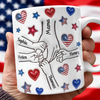 Forever Connected, Hand in Hand - Family Personalized 3D Inflated Effect Printed 3D Mug HA75 920386