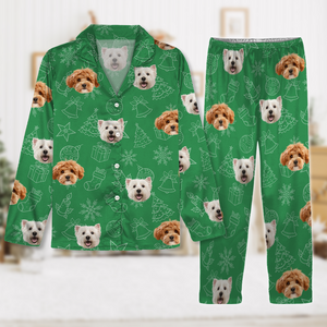 Custom Dog Photo Christmas Pajamas Christmas Gift For Pet Lovers CH07 896130