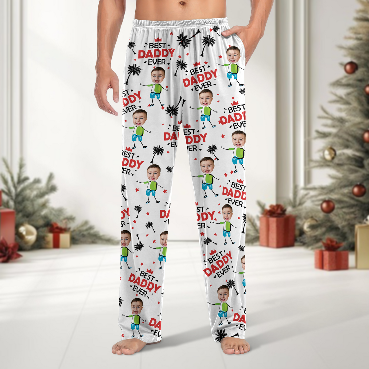 Custom Photo Best Dad Ever Gift For Dad Pajamas TH10 894029