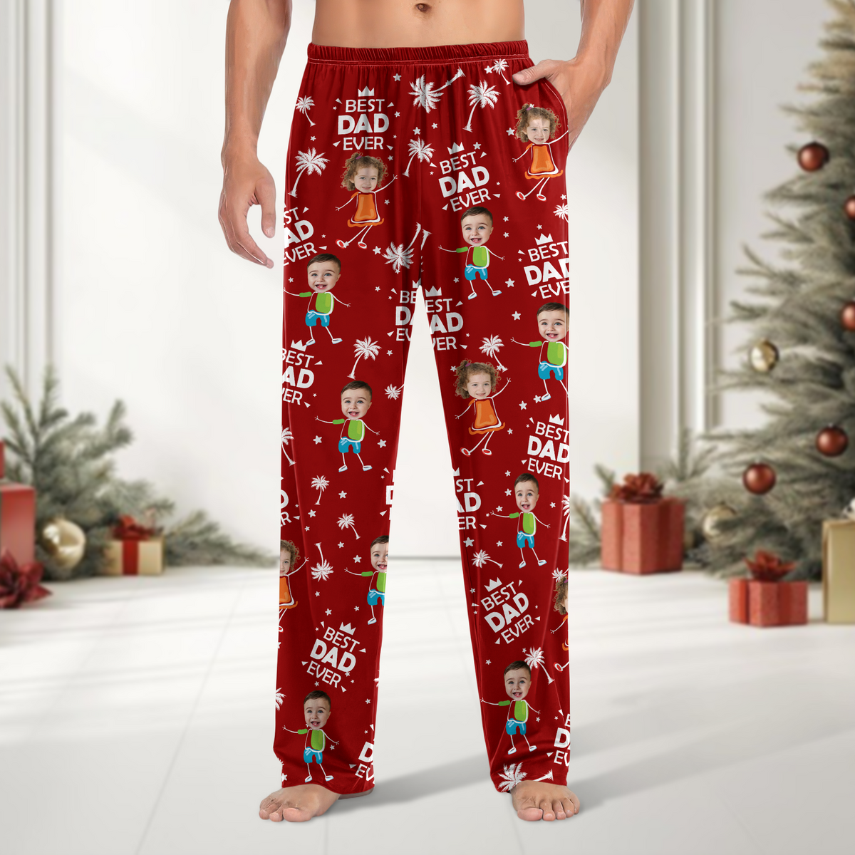 Custom Photo Best Dad Ever Gift For Dad Pajamas TH10 894029