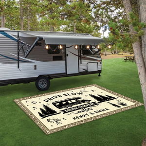 Making Memories One Campsite At A Time Personalized Patio Rug TH10 894241