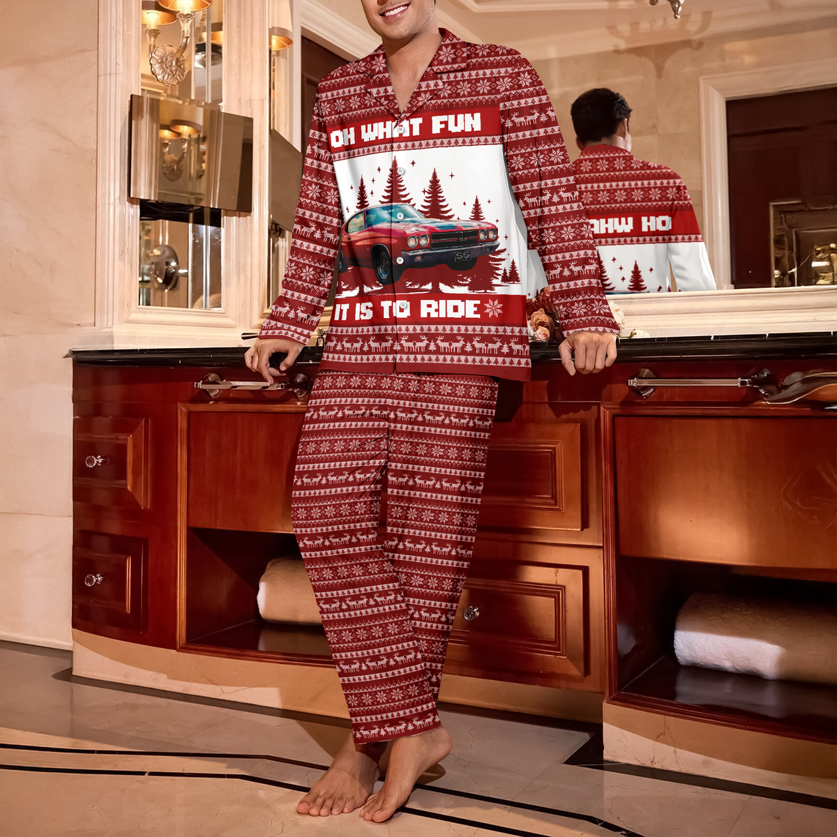 Custom Car Photo Oh What Fun It Is To Ride Pajamas TH10 896017