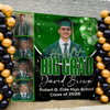 Personalized She Dit It Big Grad Backdrop Graduation Party Decor LM32 899497