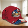 Personalized God Bless America Bald Eagle USA Flag Classic Cap CH07 911248