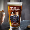 Custom Photo Life Would Be Boring Without Policing & Paws Beer Glass For Dog Cat Lovers HO82 893774