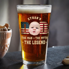 Custom Kid Photo - Dad, The Man The Myth The Legend Dad Beer Glass LM32 893531