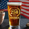 America 250 Years America 250th Anniversary Print Beer Glass HA75 897426