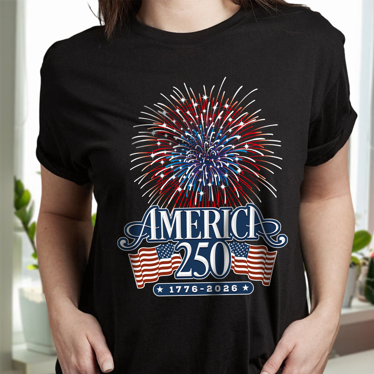 America 250 Firework Front Shirt TH10 894637