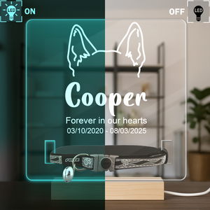 Personalized Forever In Our Heart Acrylic Collar Frame TH10 894097