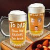 Custom Face Kid - From The Reasons You Drink Print Glass Beer Mug Father's Day Gift HA75 892098