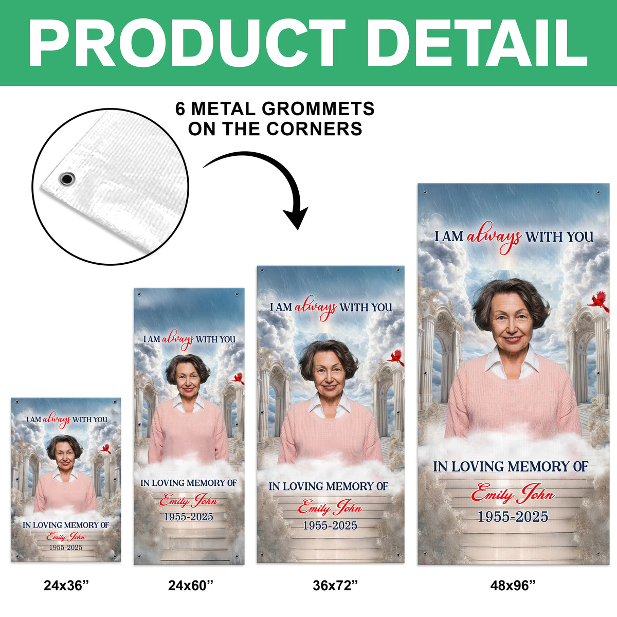 Upload Memorial Photo Personalized Heaven Gate Sky Grave Blanket Remembrance Gift CH07 895430