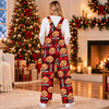 Custom Dog Cat Photo With Christmas Caro Pattern Overall Jumpsuit - Gift For Dog Cat Lovers HO82 903876