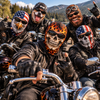 Funny 3D Face Rider Face Mask – Funny Gift For Motorcycle Riders CH07 180796