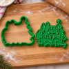Personalized Merry Christmas Cookie Cutter and Stamp, Personalized Holiday Baking Gift CH07 181038