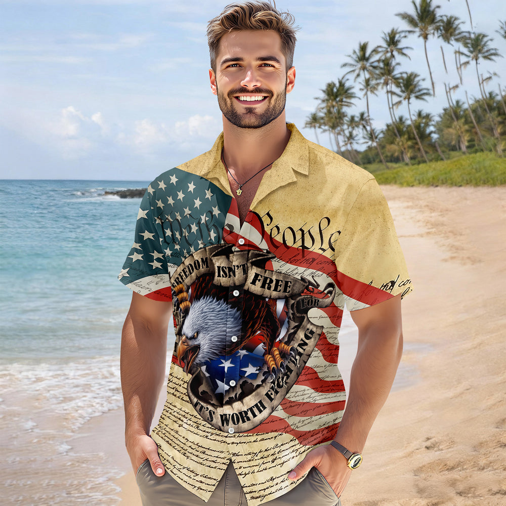 Freedom isn't Free, It's Worth Fighting For - America 250 Hawaii Shirt CH07 910466